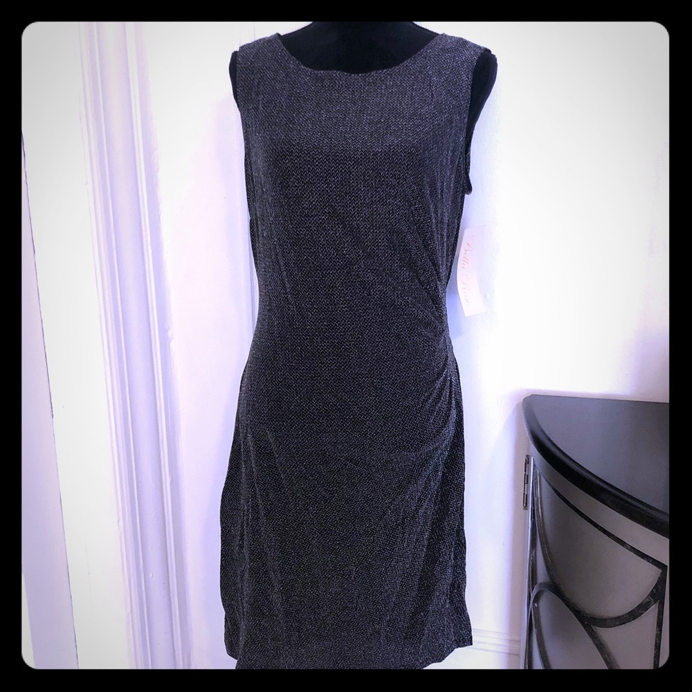 Bella Rose Silver Dress Sleeveless Sz 12